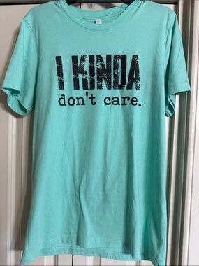Aqua Short Sleeve Graphic Tee - Unbranded